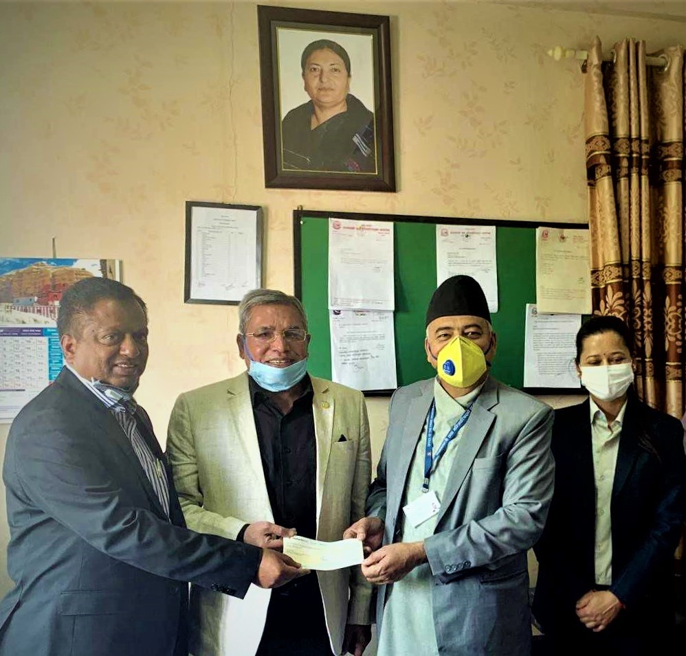 Donation of One Crore Rupees to Government of Nepal Corona Virus Control and Treatment Fund