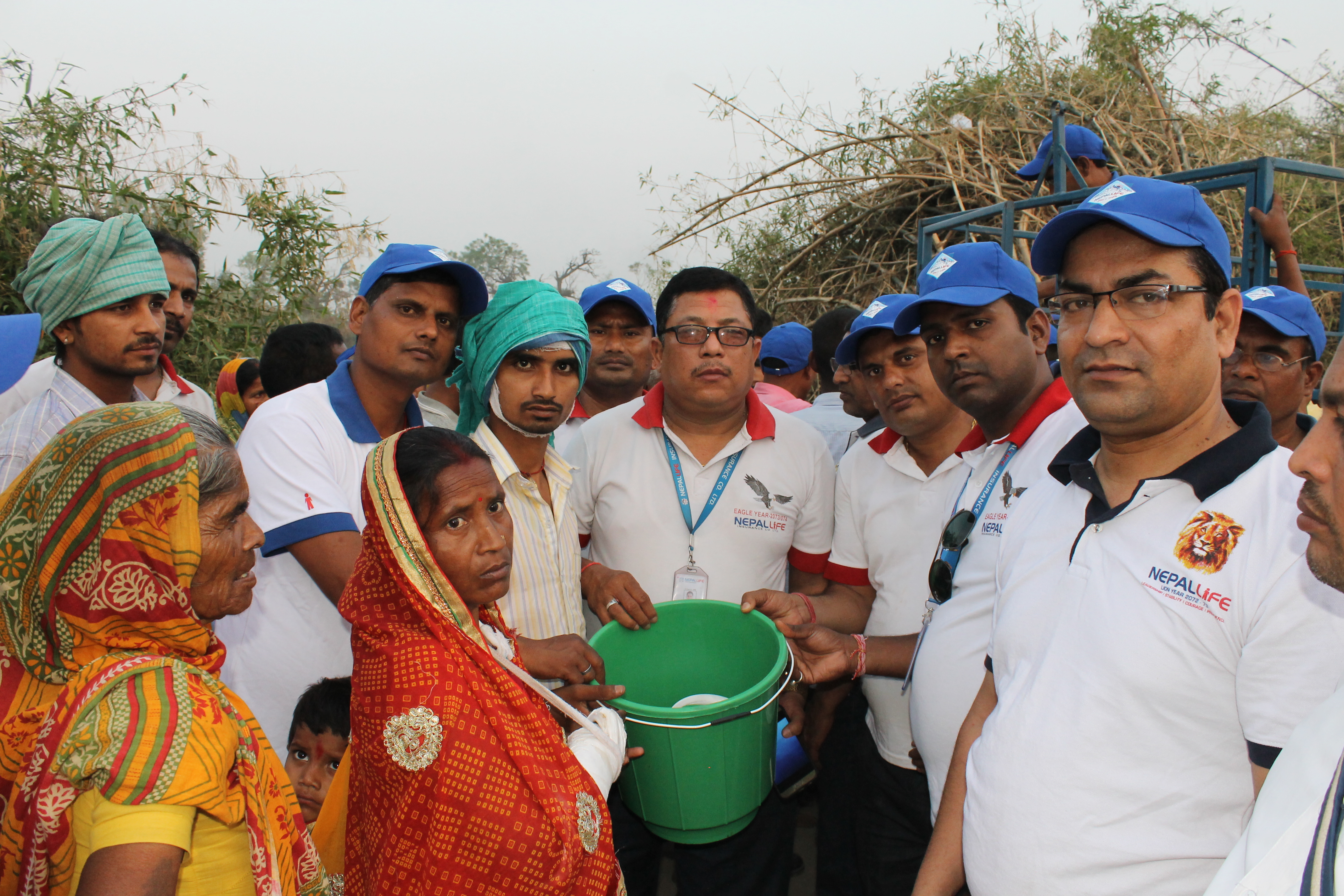 Relief Distribution and support at Parsa