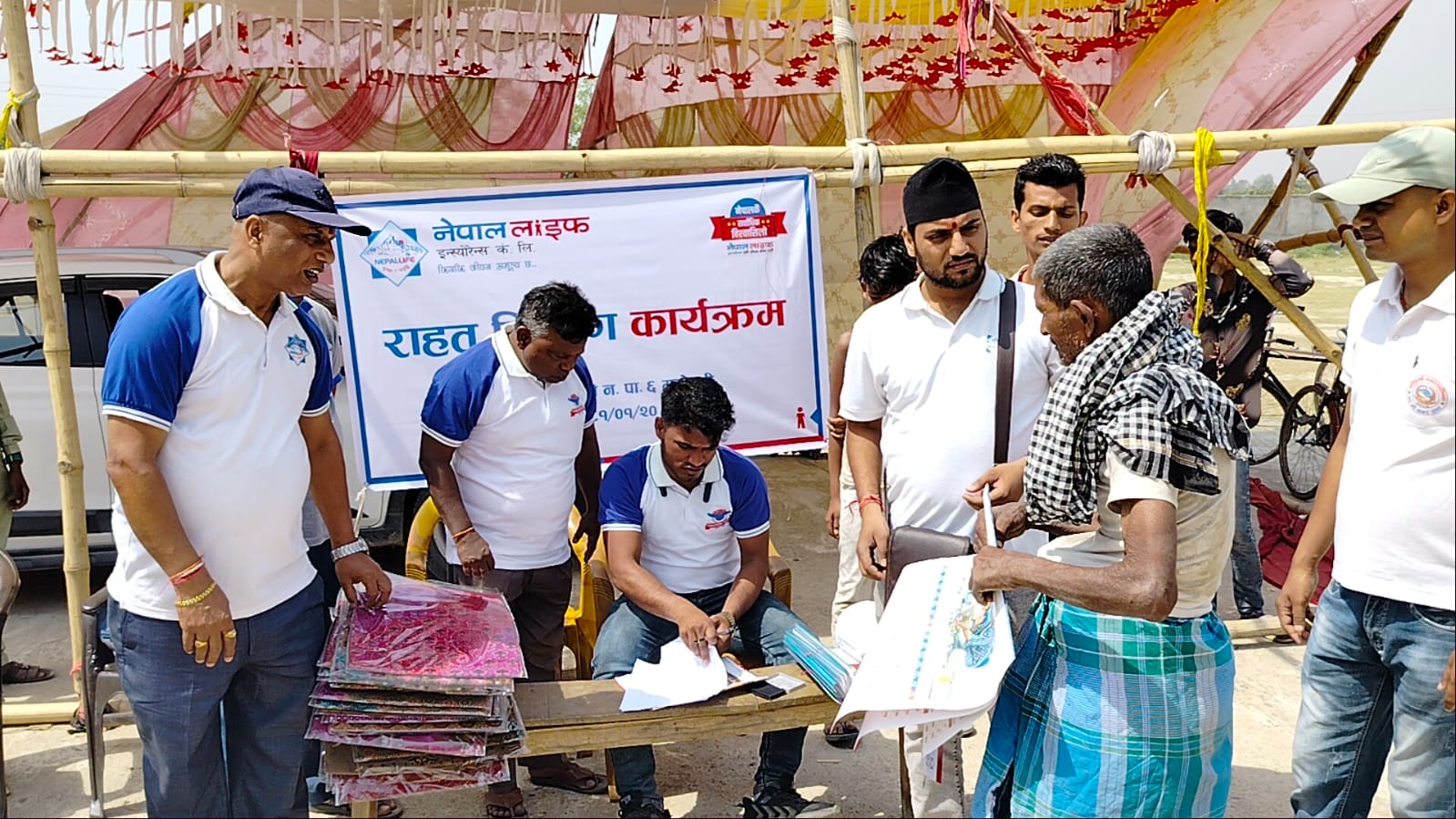 Relief Distribution to Fire Viticm at Matihani